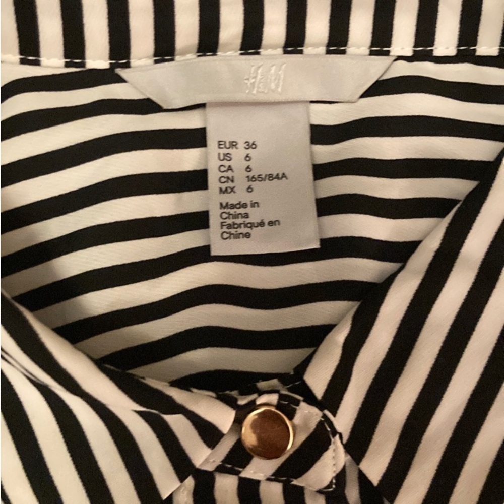H&M striped dress shirt